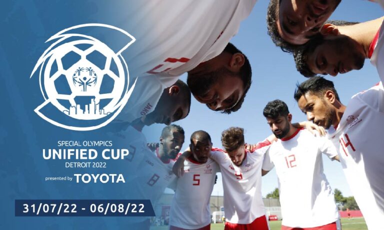 La Copa Unificada de Special Olympics finaliza con la entrega del Trofeo luego de los partidos finales de fútbol.