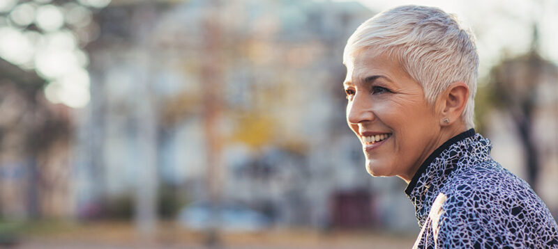 Mujer con menopausia