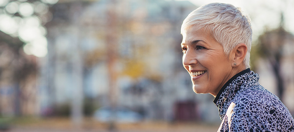 Mujer con menopausia